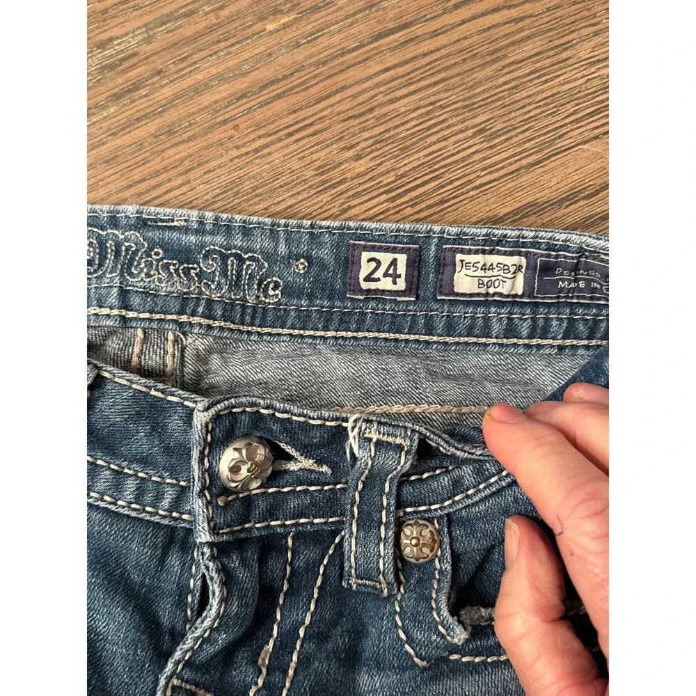 Miss Me Jeans Size 24 JE5445B2R Bootcut EXCELLENT CONDITION!! - Picture 14 of 16